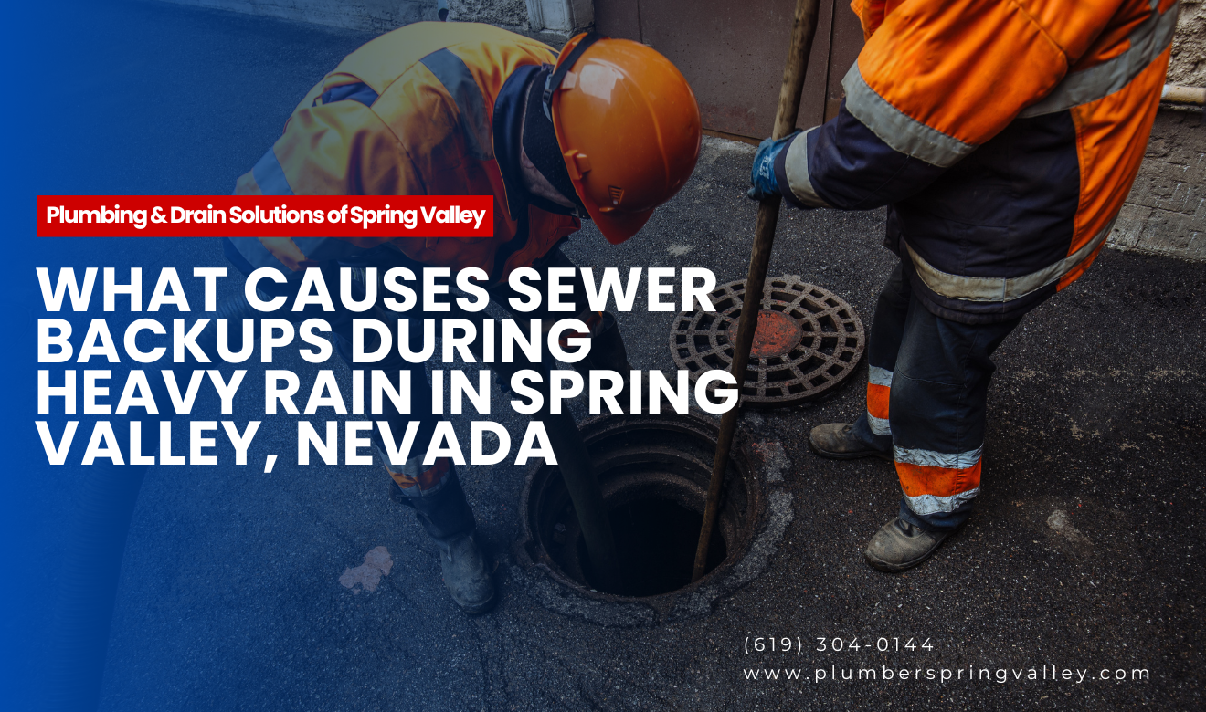 why does my sewer back up after rain in Spring Valley