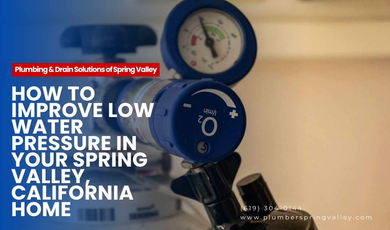 prevent low water pressure Spring Valley