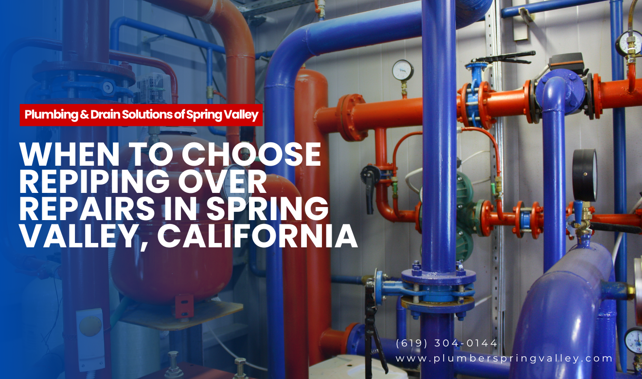 repiping cost vs repair cost Spring Valley