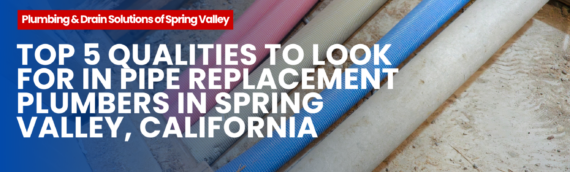 Top 5 Qualities to Look for in Pipe Replacement Plumbers in Spring Valley, California