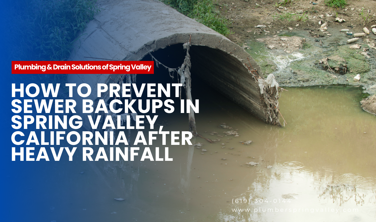 why sewer backs up after rain Spring Valley