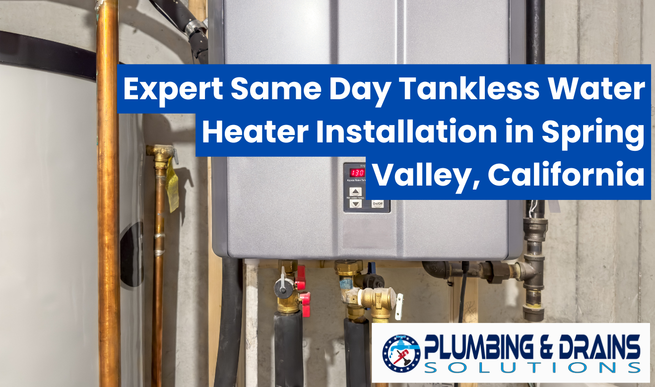 same day tankless water heater installation Spring Valley