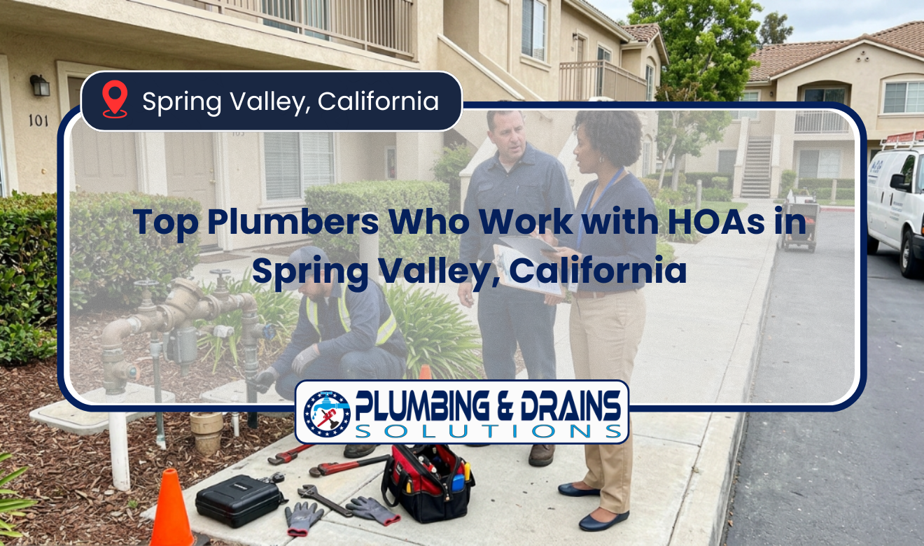plumbers who work with HOAs in Spring Valley